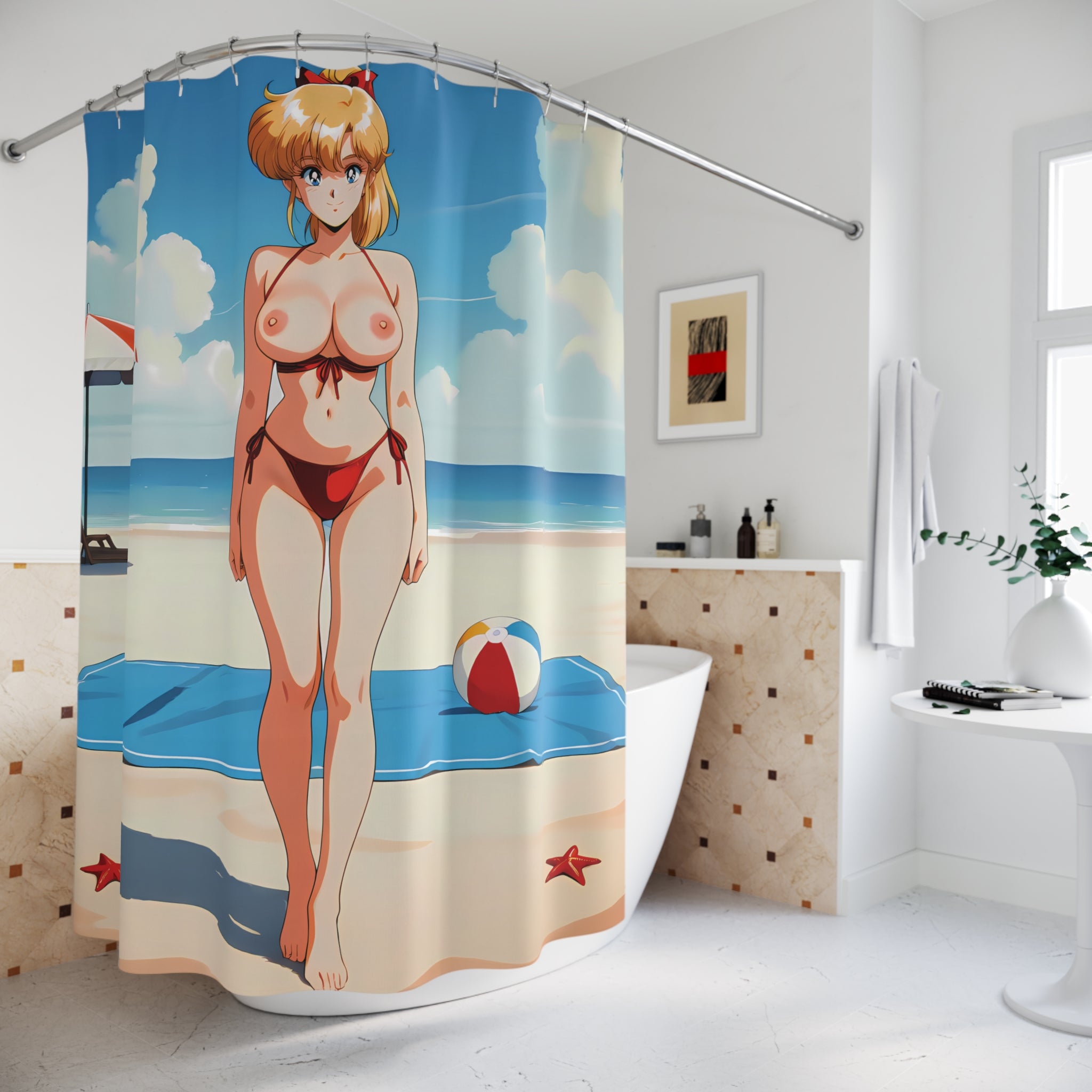 The Beach House Shower Curtain