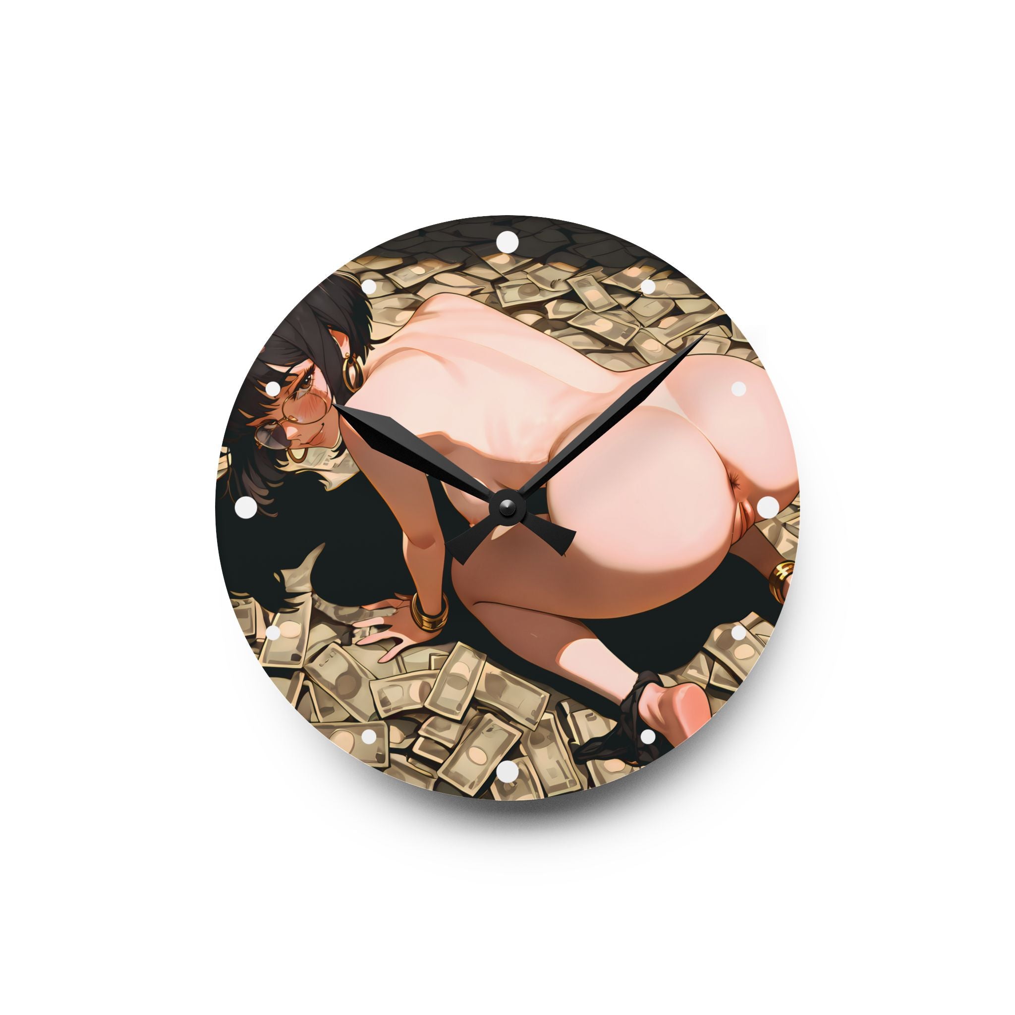 The Wealthy Man's Acrylic Wall Clock