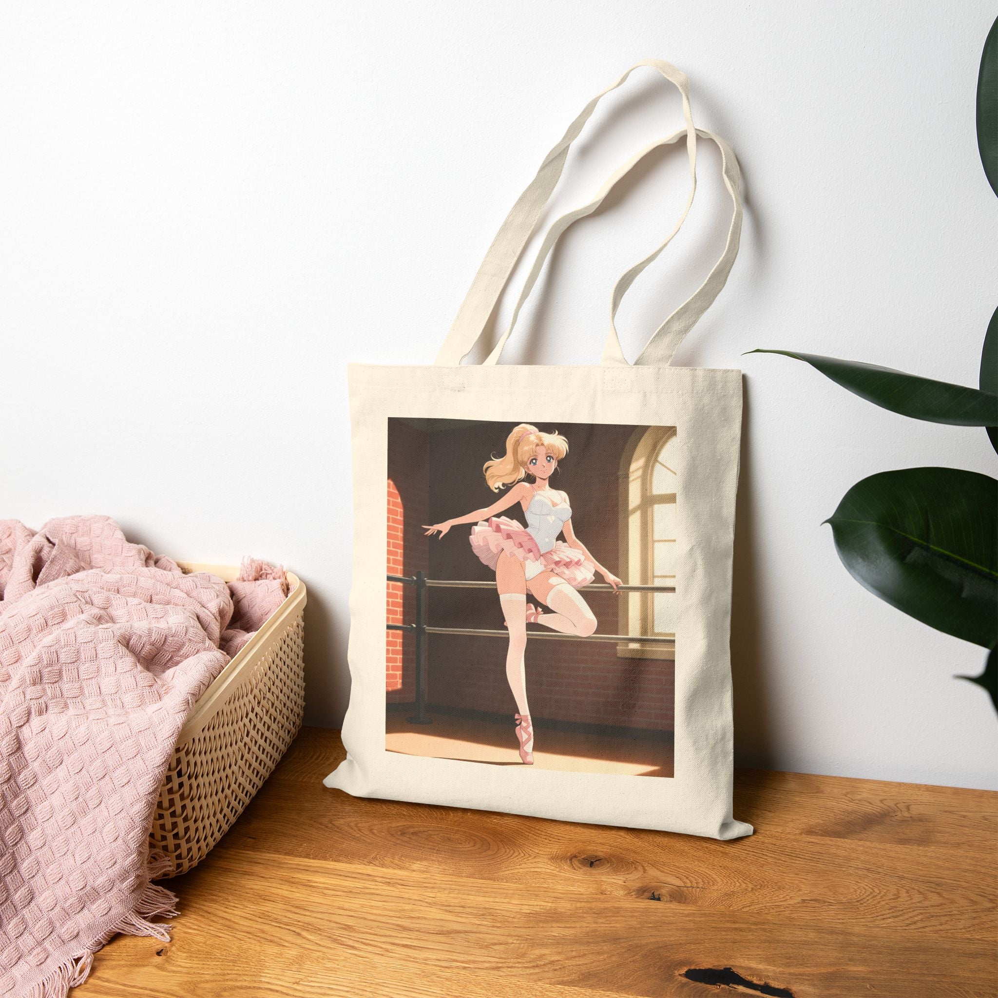 The Graceful Ballerina's Tote Bag