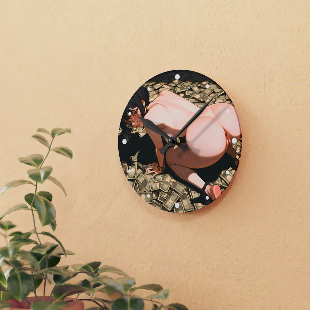 The Wealthy Man's Acrylic Wall Clock