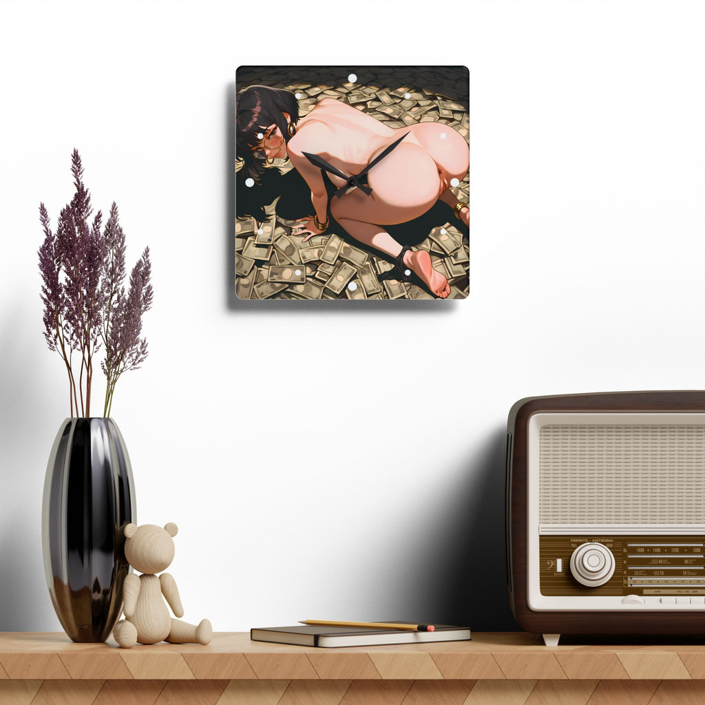 The Wealthy Man's Acrylic Wall Clock