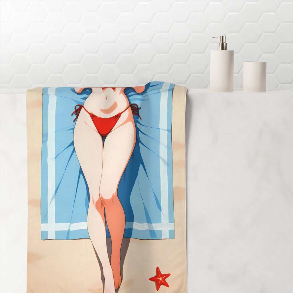 The Beach Babe Premium Beach Towel